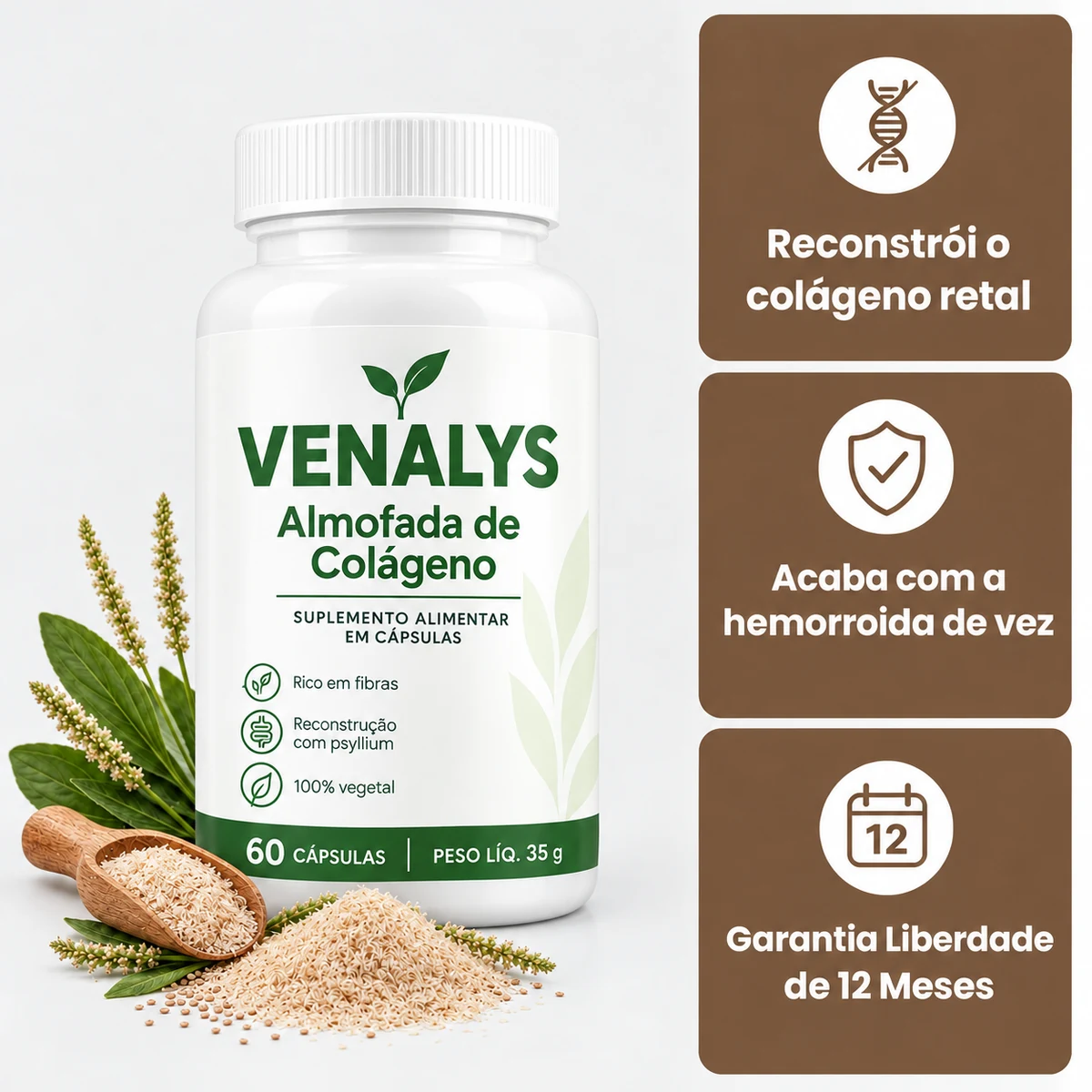 Venalys™ Cápsulas de Suporte à Almofada de Colágeno